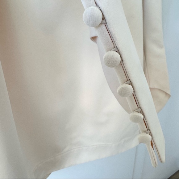 Khaite cream Tate mini dress in bone - Picture 9 of 11